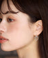 【金属アレルギー対応】ダブルリングピアス